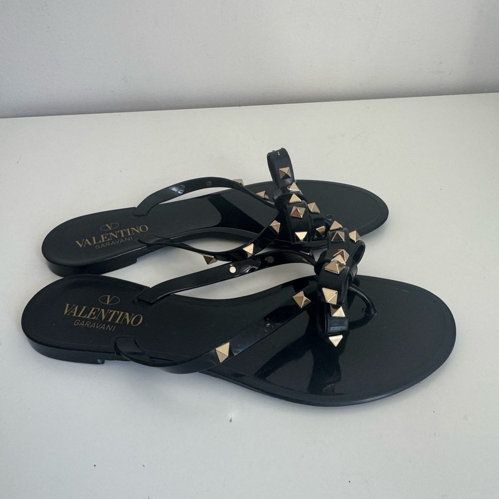 Valentino Garavani ROCKSTUD RUBBER SLIPPER 38 - Picture 7 of 11